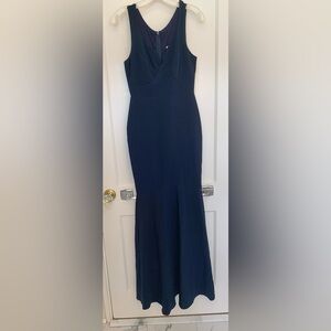 Navy fitted formal gown size small